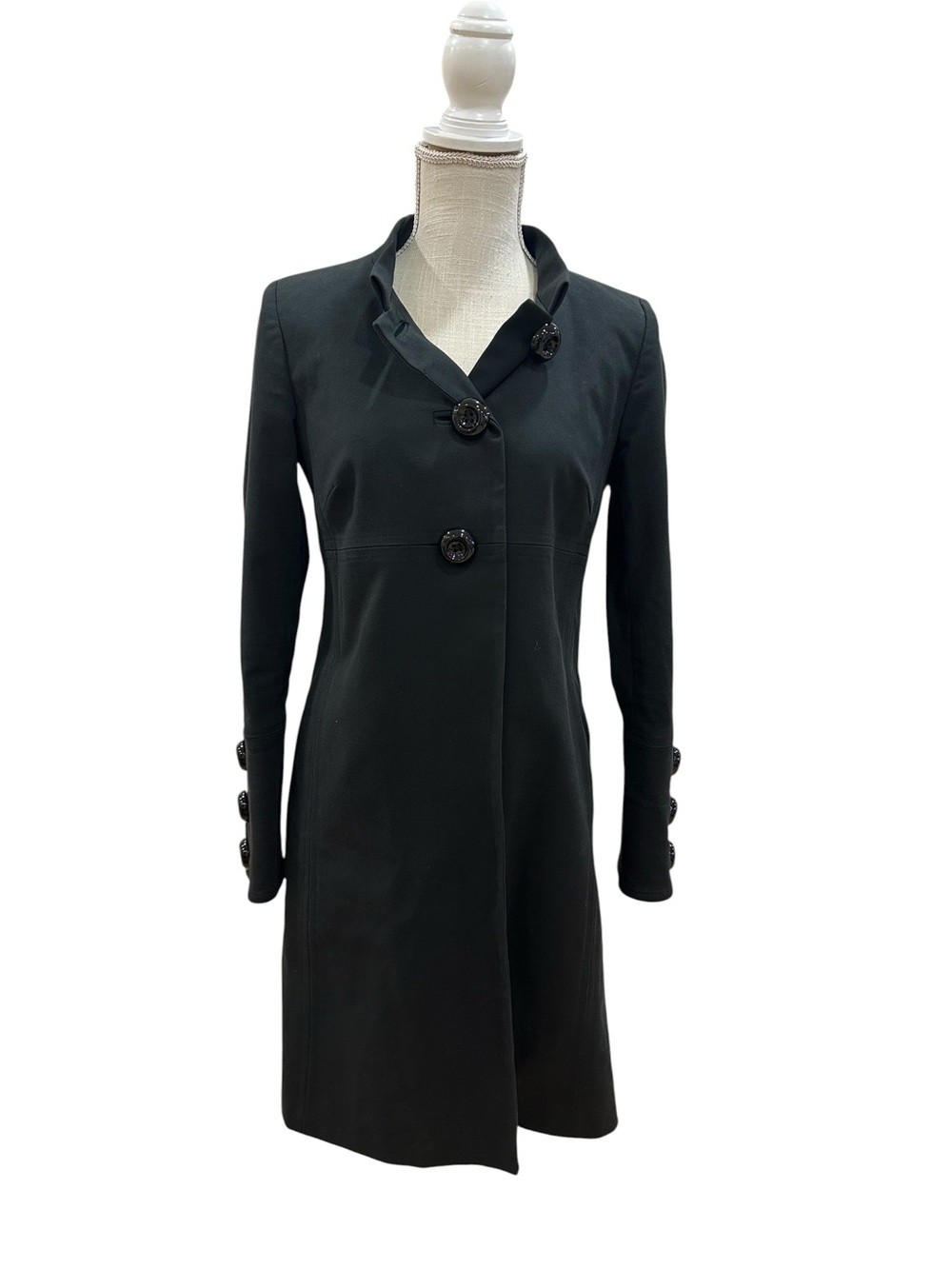 Milly of New York Women's Black Coat - Picture 2 of 10